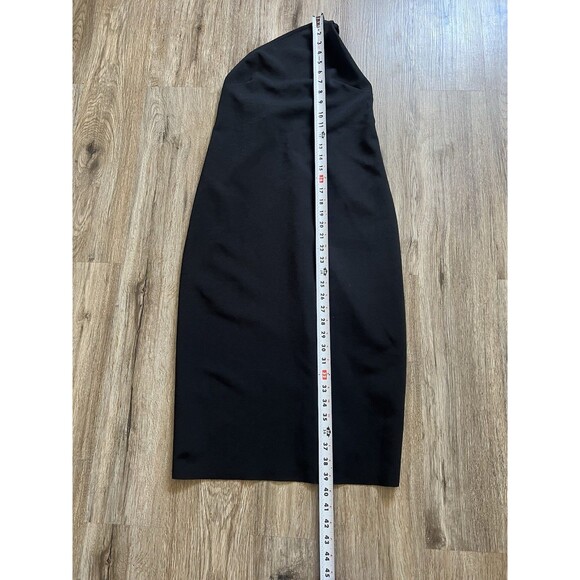 Zara midi black dress one-shoulder with a strap and a low back Size Medium - Picture 7 of 7